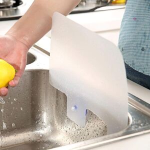 Csparkv - Kitchen Sink Splash Guard with Suction Cup Anti-Splash Holder for Kitchen Bathroom