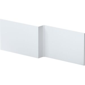Balterley - 1700mm l Shape Square Reversible Bath Front Panel - Satin White