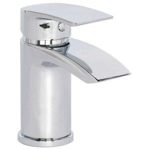 NES HOME Vago Modern Design Cloakroom Basin Waterfall Mono Mixer Tap & Waste