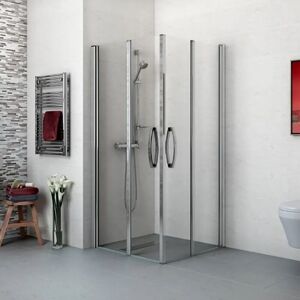 HYDROS Lorenco Bi-fold Door Corner Entry Shower Enclosure 900mm or 1000mm Bathstore, 1000mm