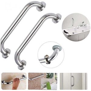 TRIMEC Pack of 2 20 cm stainless steel shower grab bars, bathtub handrails, towel holders, wall-mounted safety bars for children, pregnant women, disabled