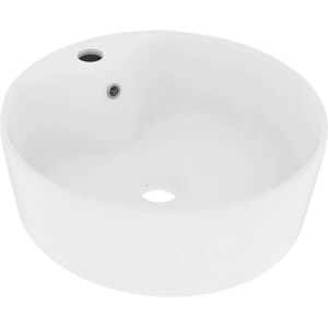 Vidaxl - Luxury Wash Basin with Overflow Matt White 36x13 cm Ceramic