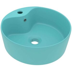Vidaxl - Luxury Wash Basin with Overflow Matt Light Green 36x13 cm Ceramic