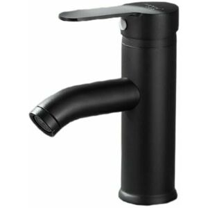 Dewdat - Matt black washbasin tap - Hot / cold water mixer tap - Black