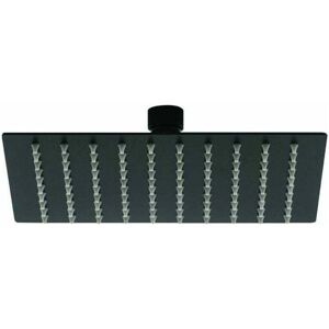 Matte black square shower head - q 200 x 200 - Alwaysh