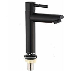 TINOR Matte Black Stainless Steel Bathroom Faucet