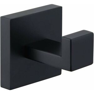 Gabrielle - AlwaysH Matte Black Towel Hook, SUS304 Stainless Steel Coat Hook, Towel Rack, Modern Industrial Style Bathroom Wall Hook