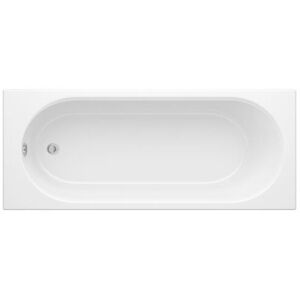 Milano Ballam White Bathroom Single Ended Bath - 1700mm x 750mm