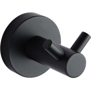 Nes Home - Modern Round Black Matte Robe Hook