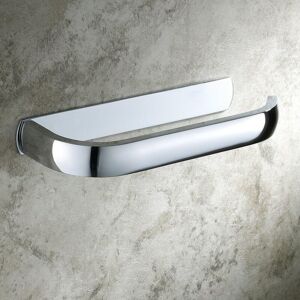 LINGHHANG Modern Toilet Paper Holder Wall Mounted Bathroom Paper Holder, Brass, Chrome Finish (White, Brass)