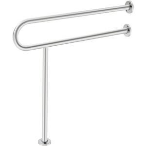 MOPHORN Toilet Safety Rail, 31.5-Inch U-Shaped Grab Bar, 304 Stainless Steel Support Pole, Bathroom Handrail with Non-Slip Handle, 300 Lbs Load Capacity and