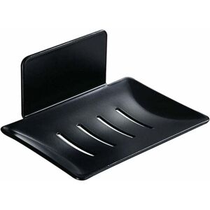 YMYNY Mumu Adhesive Wall Mounted Soap Holder, Shower Soap Dish, No Drilling, Metal Soap Holder, for Kitchen Bathroom Sponge Holder, Black