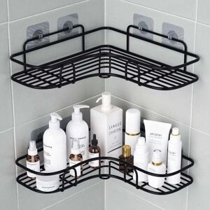 YMYNY No Drilling Corner Shower Caddy, Self-Adhesive Stainless Steel Bathroom Soap Dish, Bathroom Cabinet for Kitchen Shower Storage, Shower Soap Holder
