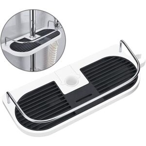 Linghhang - No Drilling Shower Shelf for Shower Rail - Bathroom Organizer Holder for Shampoo, Fits 19mm - 25mm Rail
