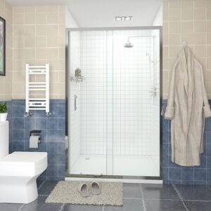 NRG - Sliding Shower Enclosure Door Walk In Glass Screen 1200 x 1900mm