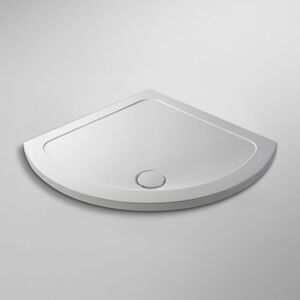 Pearlstone White Bespoke Single Entry Quadrant Shower Tray 850mm x 850mm - Nuie