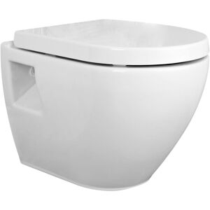 BALTERLEY Contemporary Bathroom Round Toilet Pan , 350mm x 355mm, White