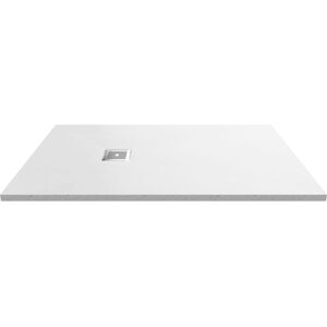 Nuie - Slimline White Slate Effect Rectangular Shower Tray 1400mm x 800mm