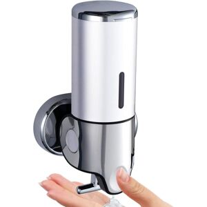 Linghhang - 500ml Soap Dispenser, Wall Mounted Hand Sanitizer Dispenser, Manual Kitchen Soap Dispenser, Shampoo and Shower Gel Dispenser, for