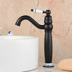 Tinor - Oil Rubbed Bronze Finish Single Hole Single Handle Bathroom Sink Faucet