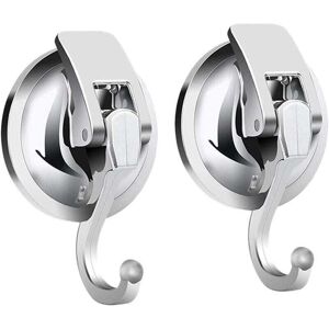 ZVD Pack of 2 Powerful Vacuum Suction Cup Hooks Bathroom Towel Towel Holder Wall Suction Cup Hooks for Kitchen Dishcloth Shower Window Glass