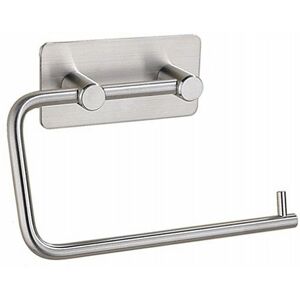 DEWDAT Paper Tissue Holder,Short Rod Tissue Holder,Silver,Nailless Toilet Paper Holder,Shelf,Bathroom Supplies