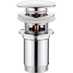 Ikodm - pc G104 Bathroom Waste Plug, Pop-up Sink Drain, Chrome, Silver s, Metal