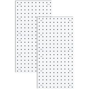 TLILY Pegboards, Pegboard Wall Organizer Panels, Peg Boards for Wall, Craft Room, Kitchen, Garage, Living Bathroom(4Pcs)