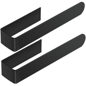 Linghhang - 2 Pieces Adhesive Towel Holder - Bathroom Hand Towel Holder, Stainless Steel Wall Mounted Towel Rack, Guest Towel Holder