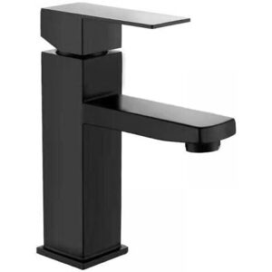 Ymyny - pieces Sink Faucet Hot and Cold Water Black Color Stainless Steel Square Single Hole Kitchen Sink Faucet