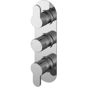 Balterley - Pride Round Concealed Thermostatic Triple Shower Valve (2 Outlets) - Chrome