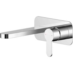 Balterley - Round Wall Mount 2 Tap Hole Basin Mixer Tap with Back Plate - Chrome