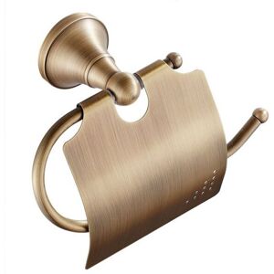CYSLMUK Promotion Toilet Paper Holder-Retro Toilet Paper Holder with Brass Cover Wall Mounted Roll Holder