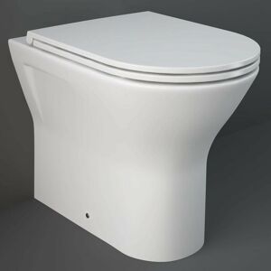 RAK CERAMICS Rak Resort Rimless Back to Wall Toilet with Slim Sandwich Soft Close Seat
