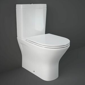 RAK CERAMICS RAK Resort Mini Rimless Close Coupled Back to Wall Toilet Pack - Slim Sandwich Soft Close Seat