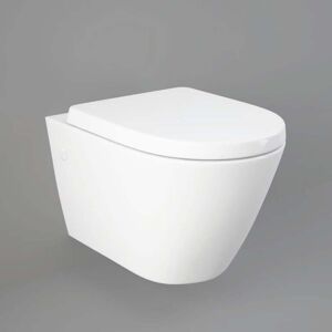 RAK CERAMICS Rak Resort Rimless Wall Hung Toilet Pan & Soft Close Seat - rstwhpan/sc