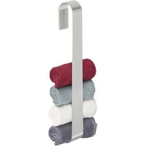 Relaxdays - 2x Towel Rails, Self-Adhesive, 430 Stainless Steel, Bathroom, Kitchen, No Drilling, hwd: 45x4x6 cm, Silver