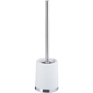 Relaxdays - Set of 10 wc Accessory Sets, Toilet Brush with Round Holder, Exchangeable Brush Head, 37 cm, White