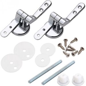 CYSLMUK Replacement Toilet Seat Hinge - Toilet Seat Hinge Kit - Toilet Seat Hinge - Zinc Alloy