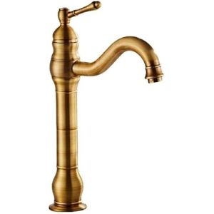 YMYNY Retro all-copper basin faucet, bathroom sink, hot and cold water splash-proof faucet, antique style mumu