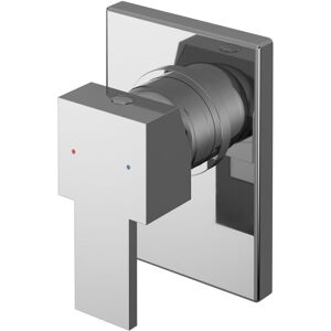 Balterley - Ripple Contemporary Bathroom Square Concealed Manual Shower Valve with Lever Handle, 120mm, Chrome