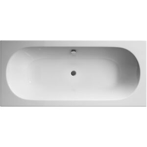 NUIE Double Ended Straight Shower Bath with Leg Set - 1700mm x 700mm (Tap, Waste and Panel Not Included)