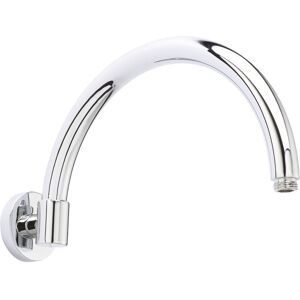 BALTERLEY Round Wall Mount Curved Shower Arm - 303mm - Chrome