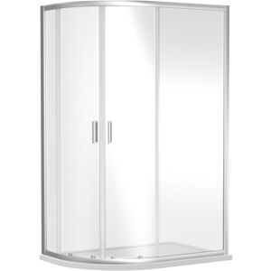 Balterley - Offset Quadrant 6mm Toughened Safety Glass Shower Enclosure - 1200mm x 800mm - Chrome