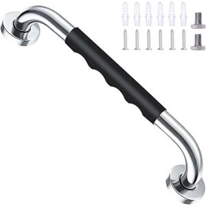 YMYNY Safety Bathtub Black 40cm Non-Slip Wall Mounted Stainless Steel Grab Bar for Bathroom Toilet Handle for Children/Elderly