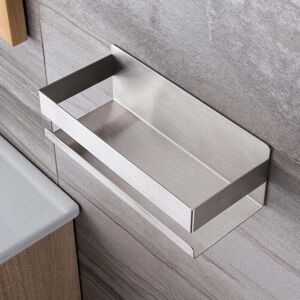 YMYNY Self Adhesive Shower Caddy, No Drilling Shower Caddy Bathroom Shelf, SUS304 Stainless Steel (23 x 10 x 8 cm)
