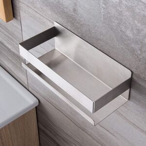 Tinor - Self-Adhesive Shower Caddy No Drilling, SUS304 Stainless Steel Bathroom Shelf (Silver)