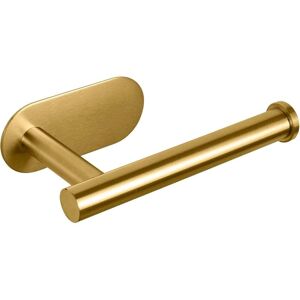 IKODM Self-adhesive Toilet Paper Holder, Thick SUS304 Stainless Steel, Anti-Rust, No Drilling, Suitable (Gold)