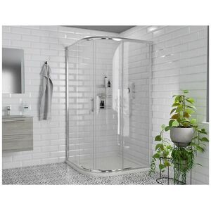 Wholesale Domestic - Series 8 Plus Chrome 900mm 2 Door Quadrant Shower Enclosure - Chrome