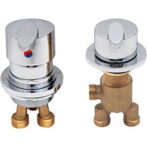 Linghhang - Set of 2 Bathtub Faucet Bath Mixer Shower Faucets Split Two Pieces Hot and Cold Water Tap or Way Diverter Mixer Bathroom Shower